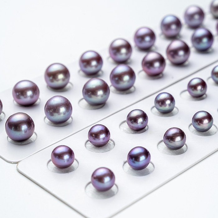紫色の淡水パール